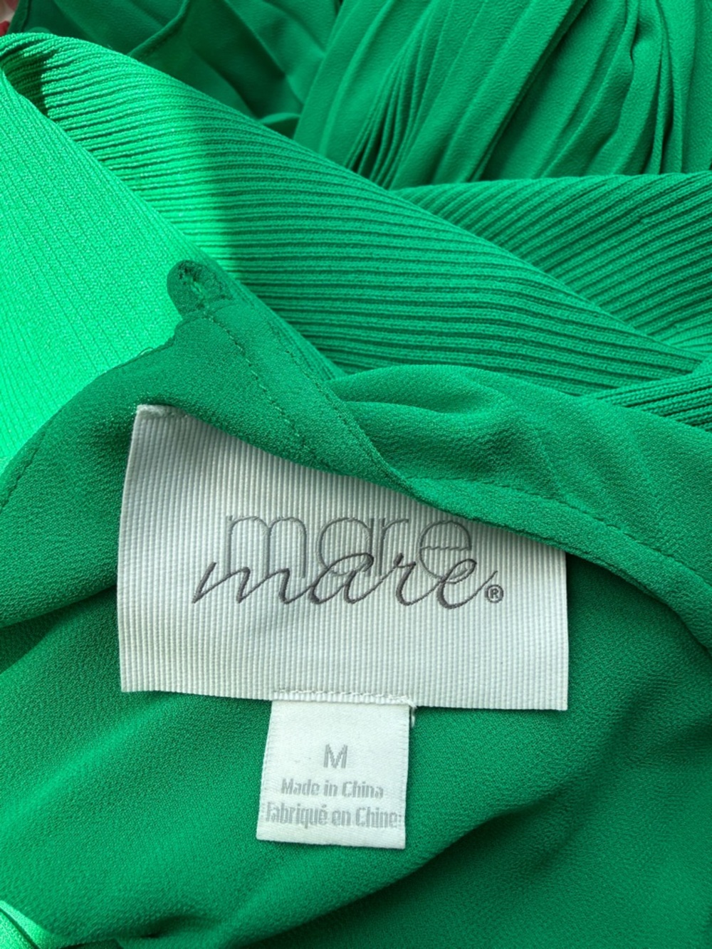 Mare Mare x Anthropologie Sleeveless Twofer Maxi Dress size M green knit pleat - Picture 2 of 5